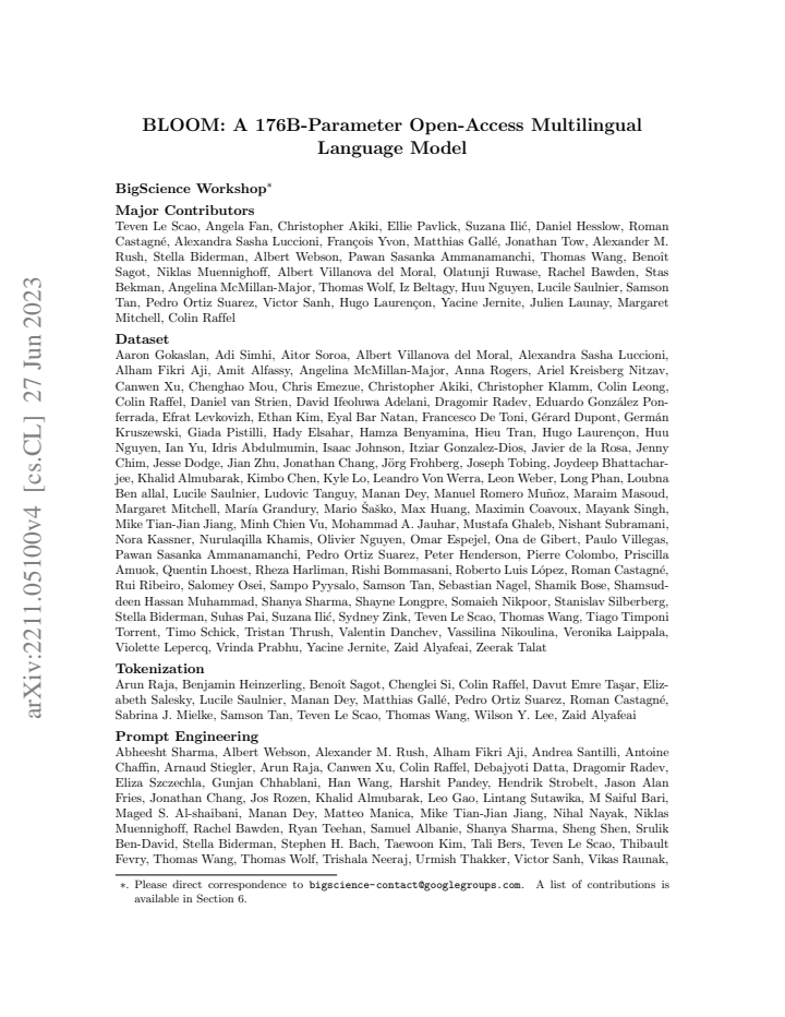 First page