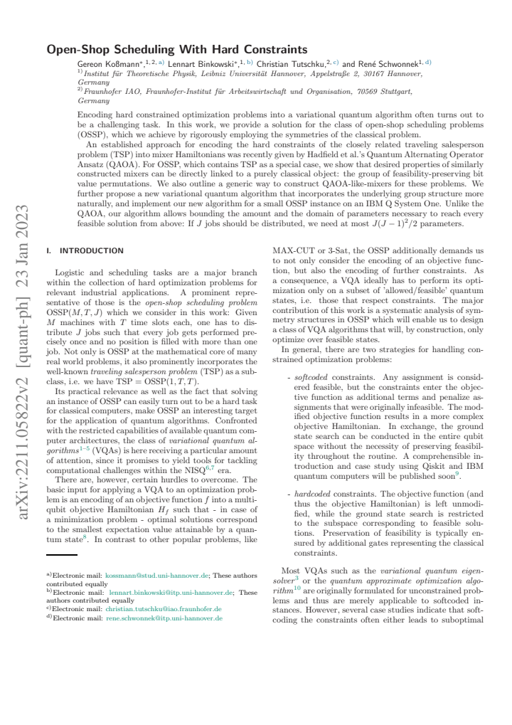 First page