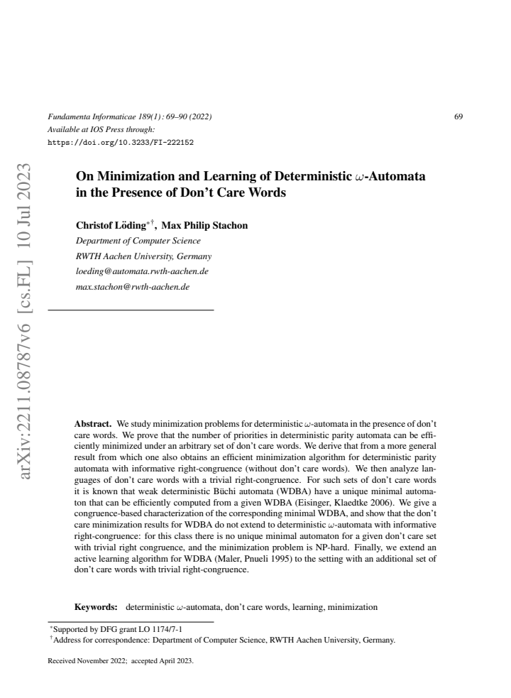 First page