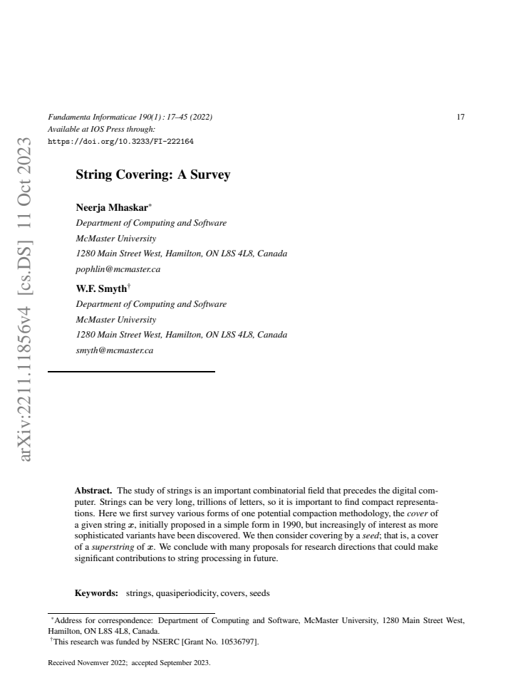 First page