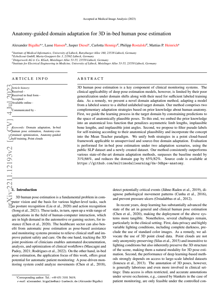 First page