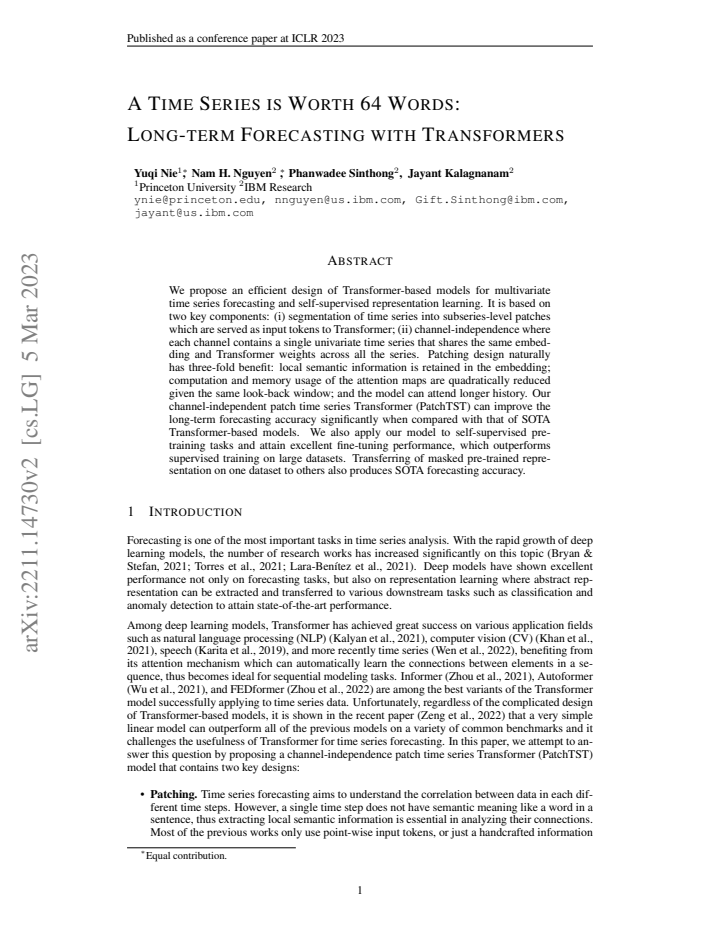 First page