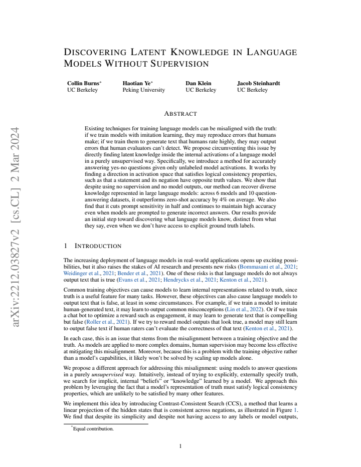 First page