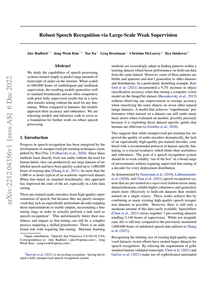 First page