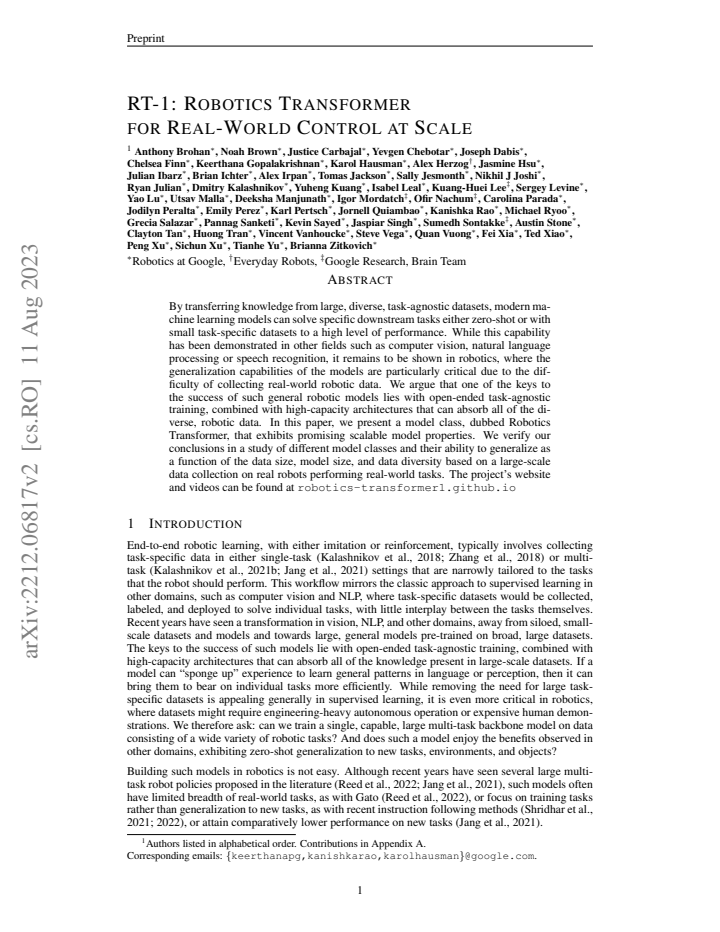 First page