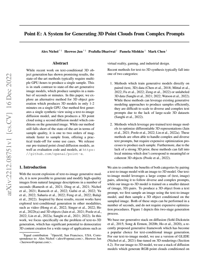 First page