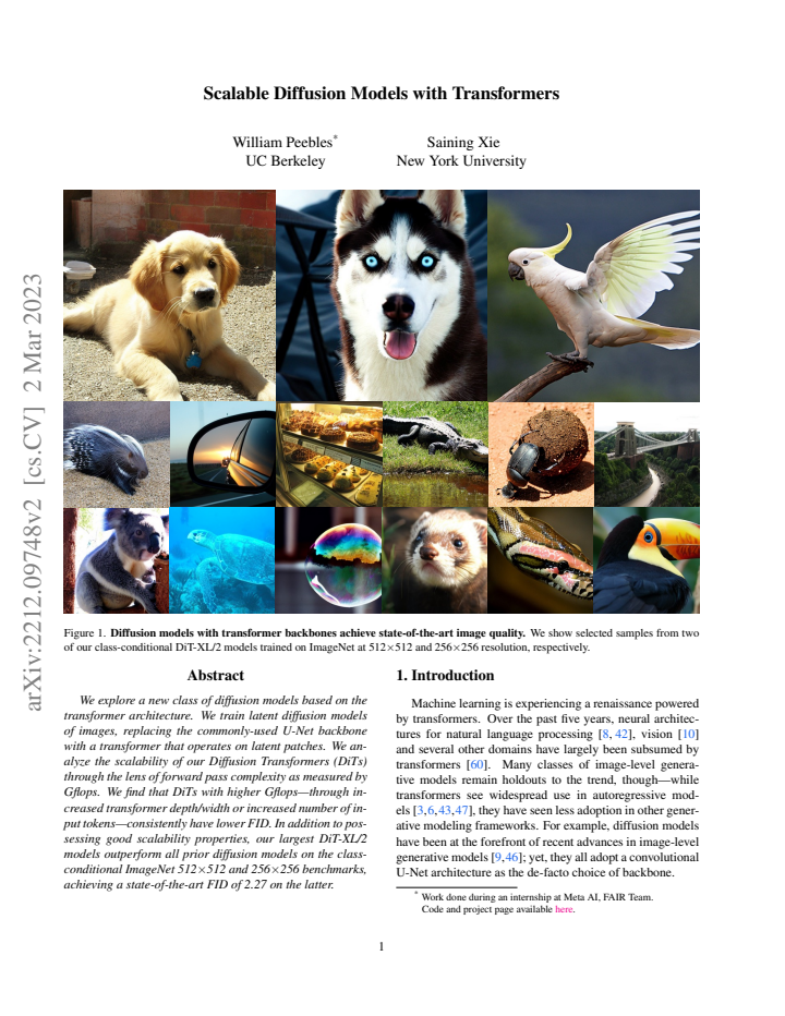 First page