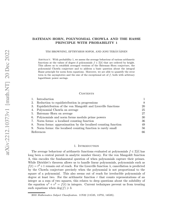 First page
