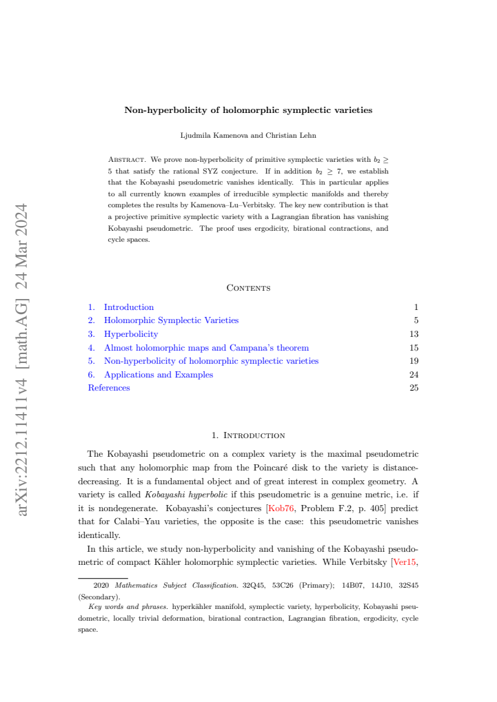 First page