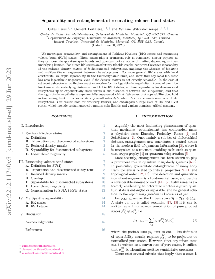 First page