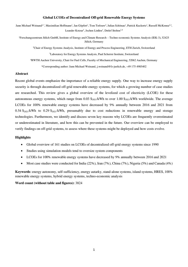 First page