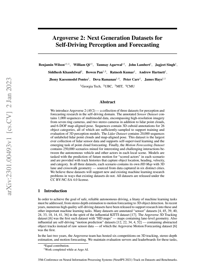 First page