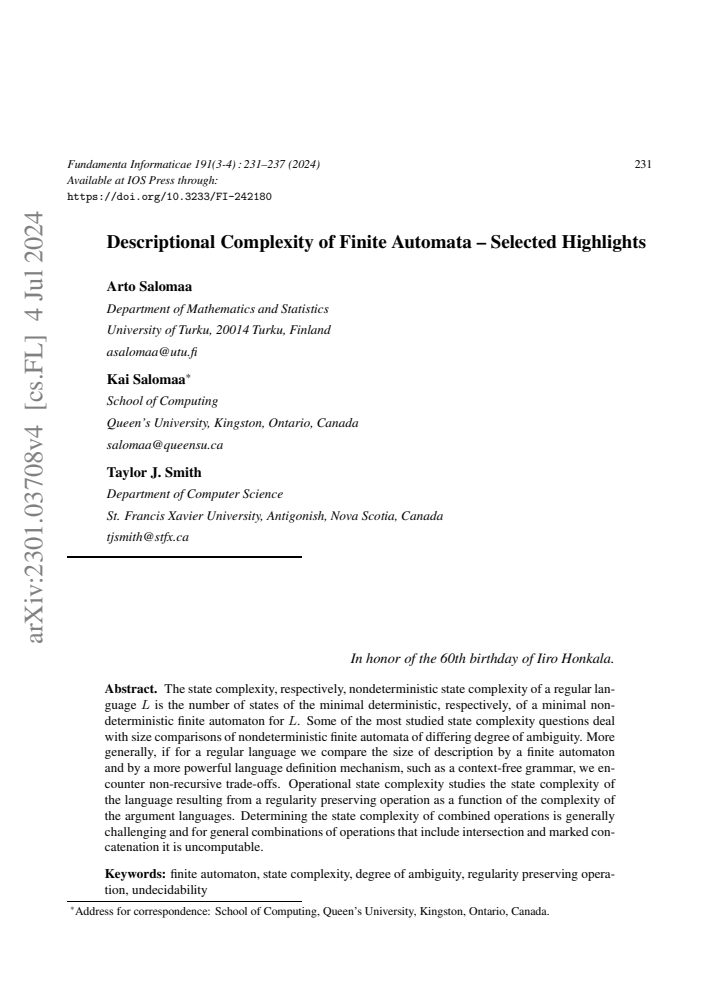 First page