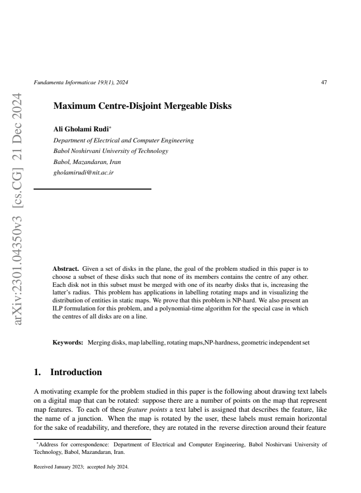 First page