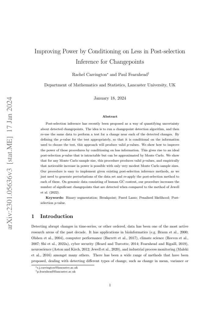First page