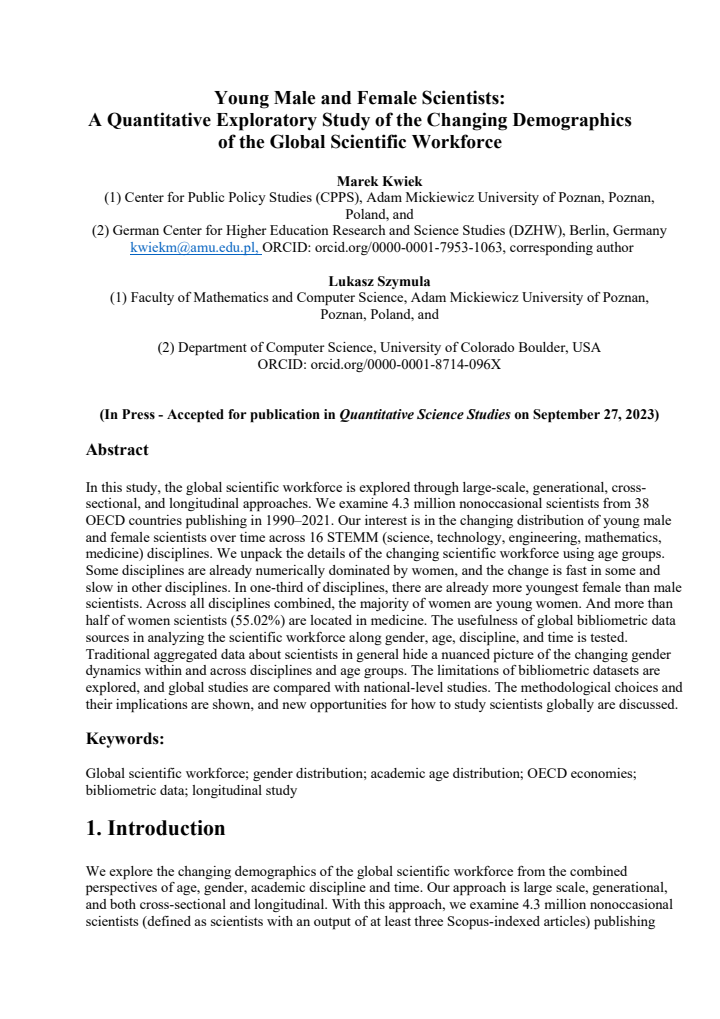 First page