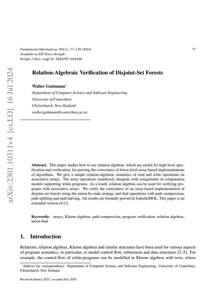 First page