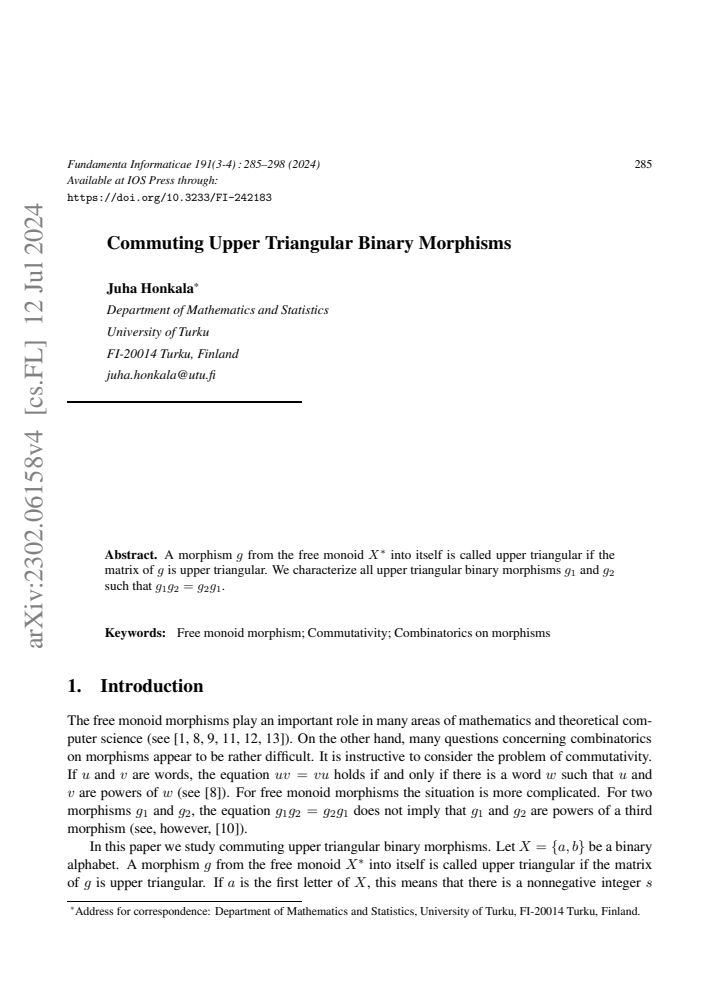 First page