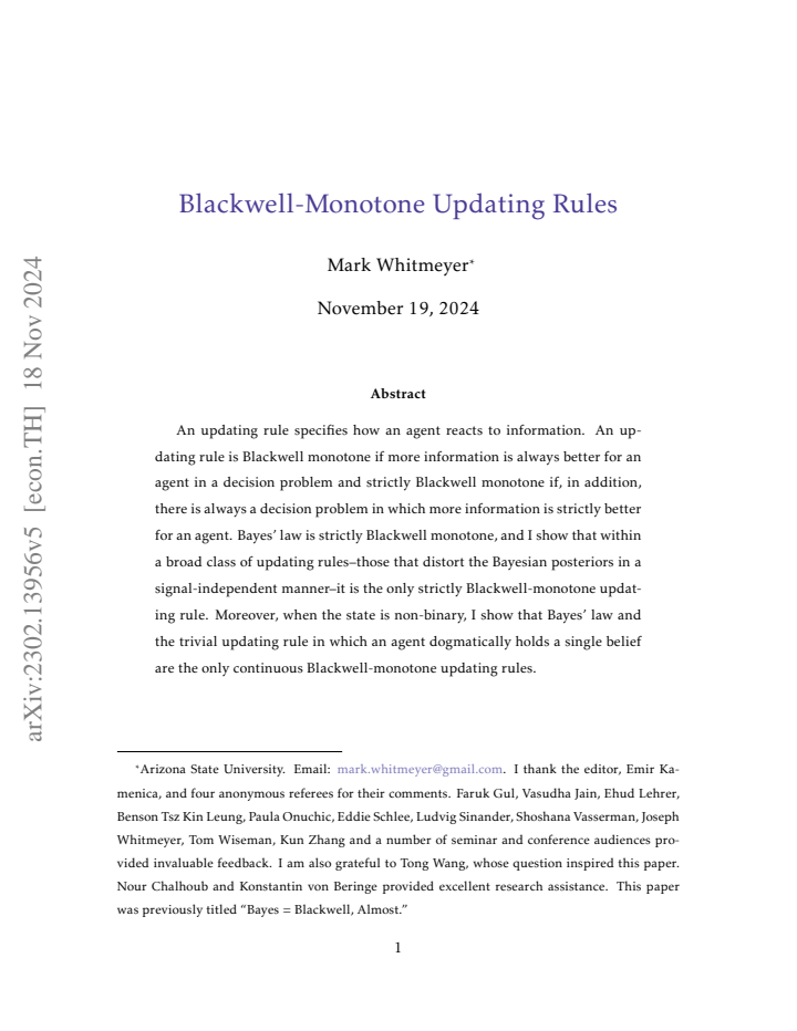 First page