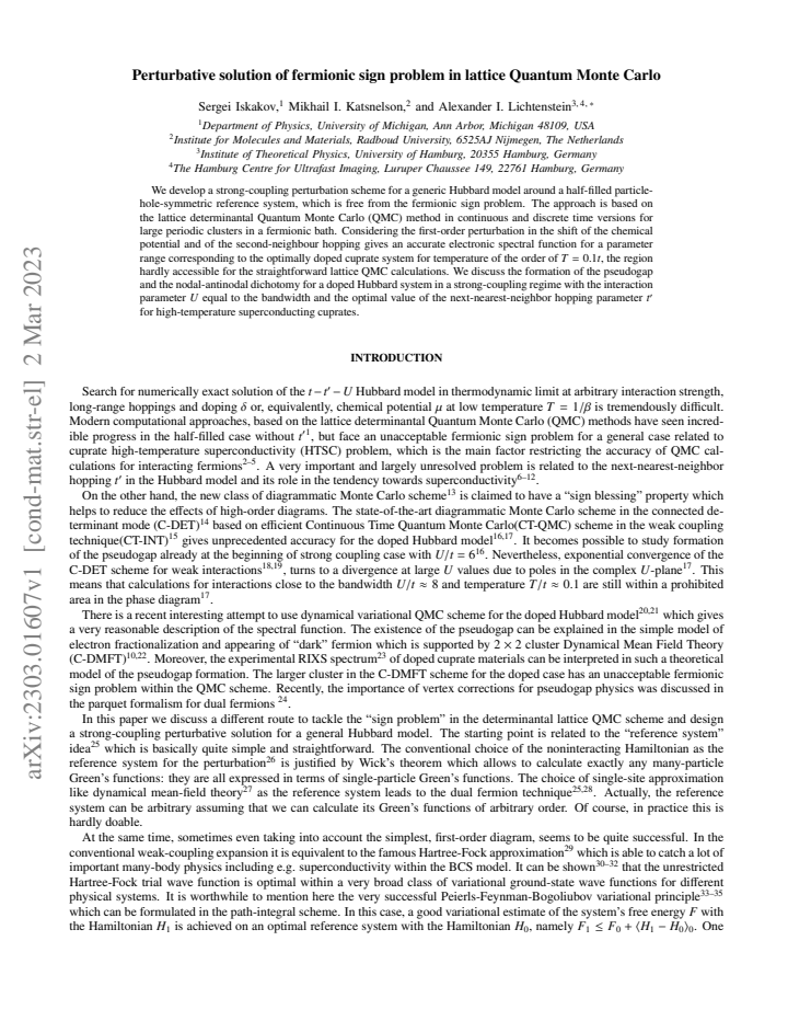 First page