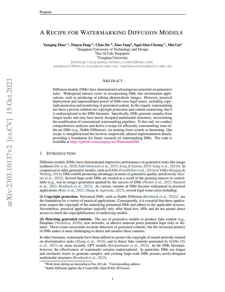First page