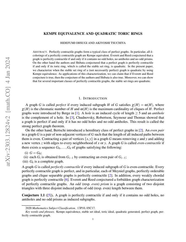 First page