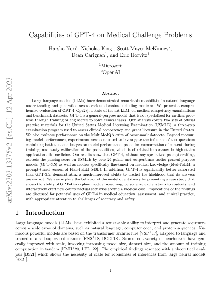 First page