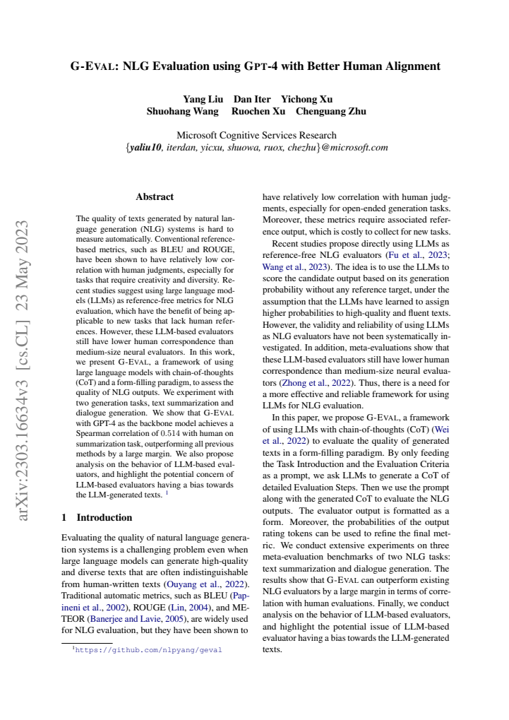 First page