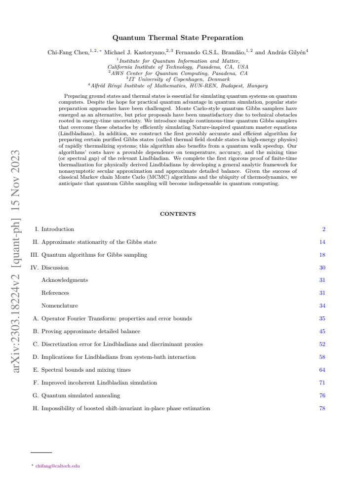 First page
