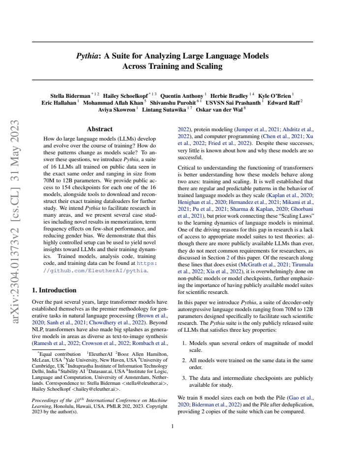 First page