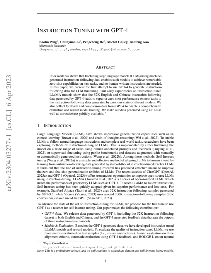 First page