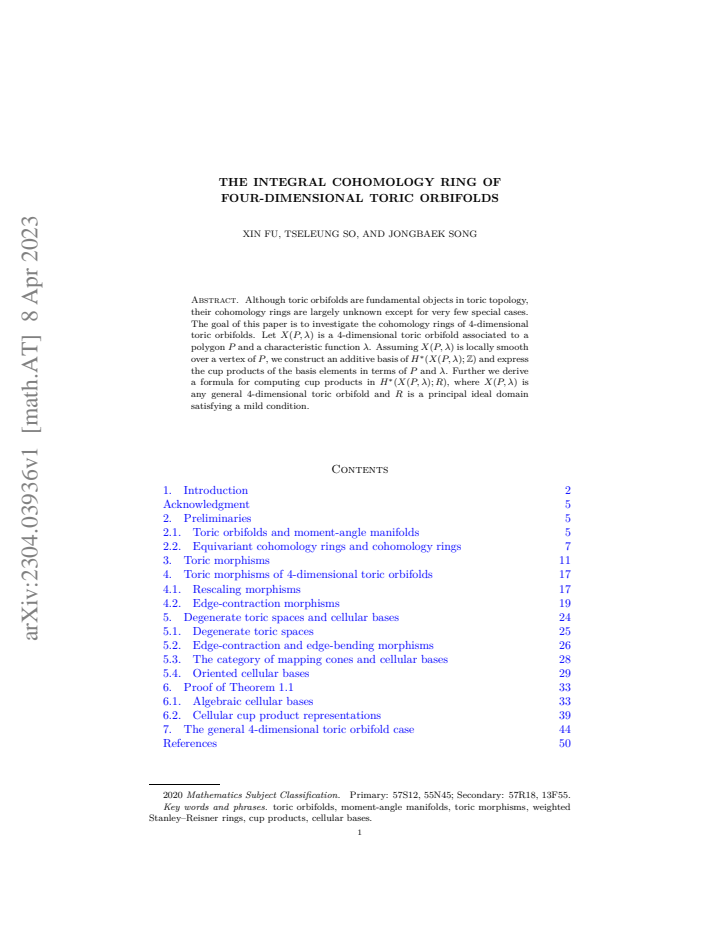 First page
