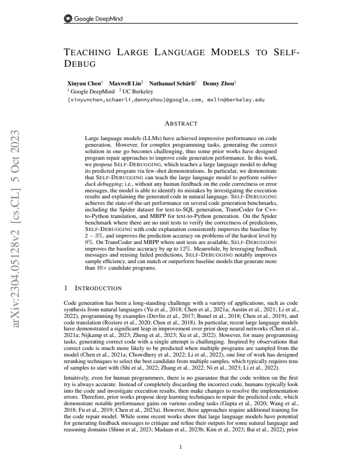 First page