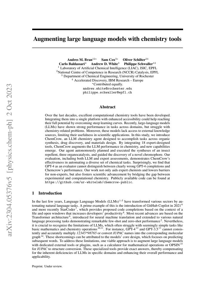 First page