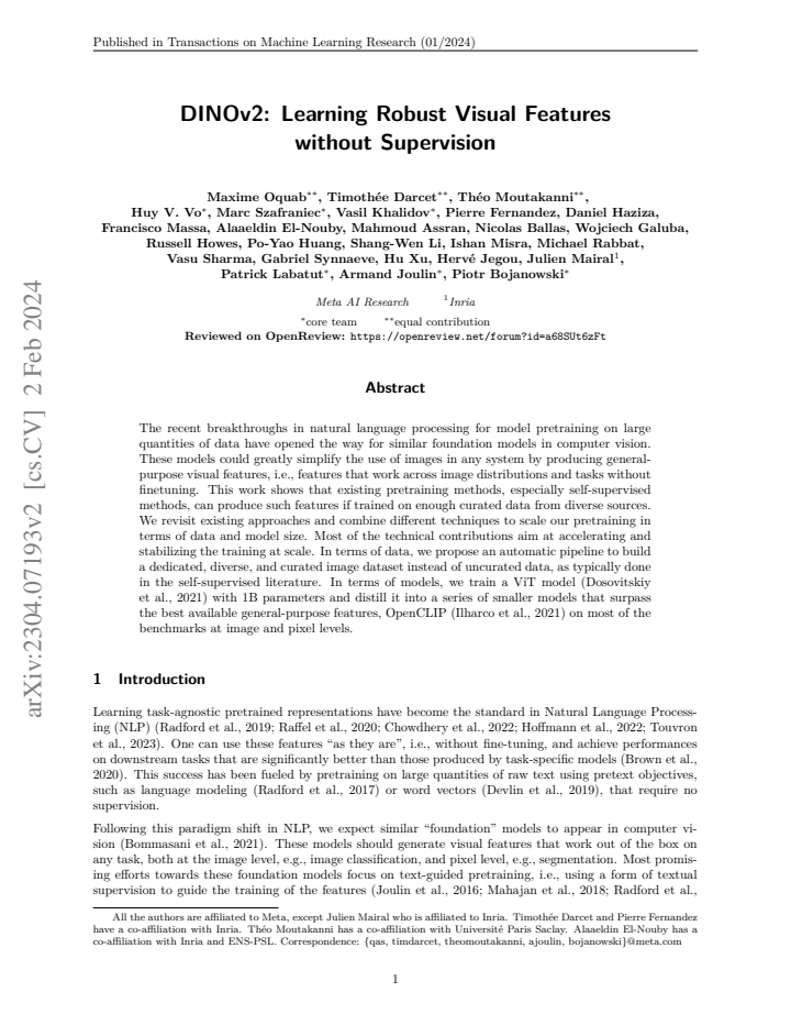 First page