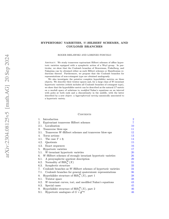 First page
