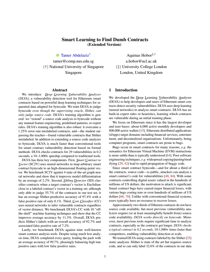 First page