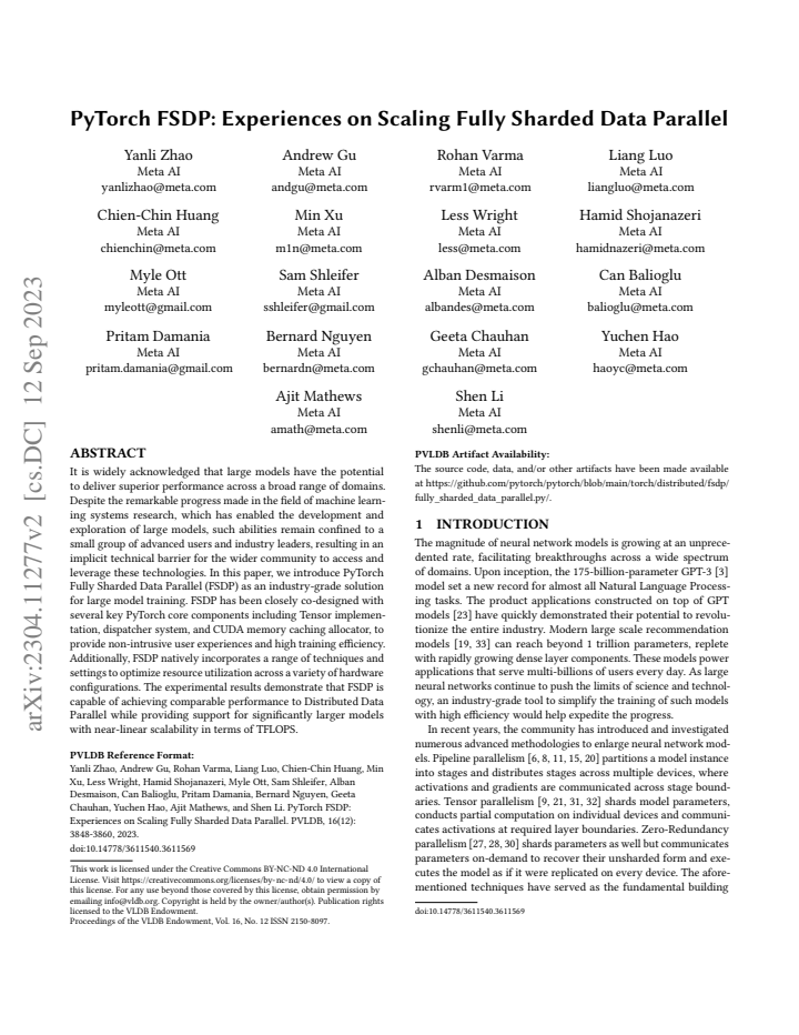 First page