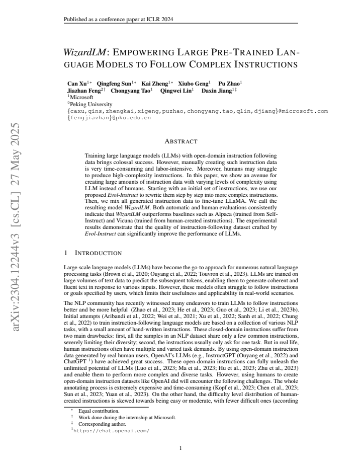 First page