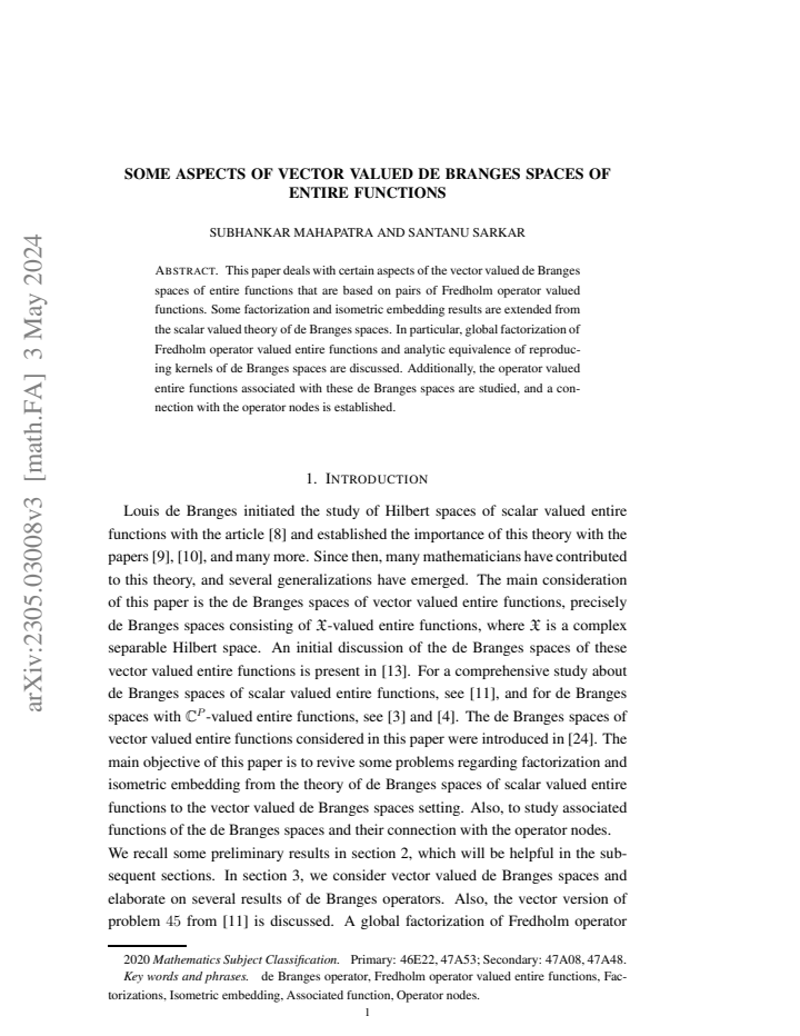 First page
