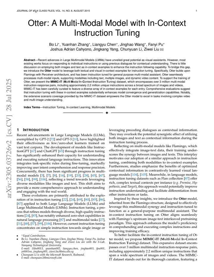 First page