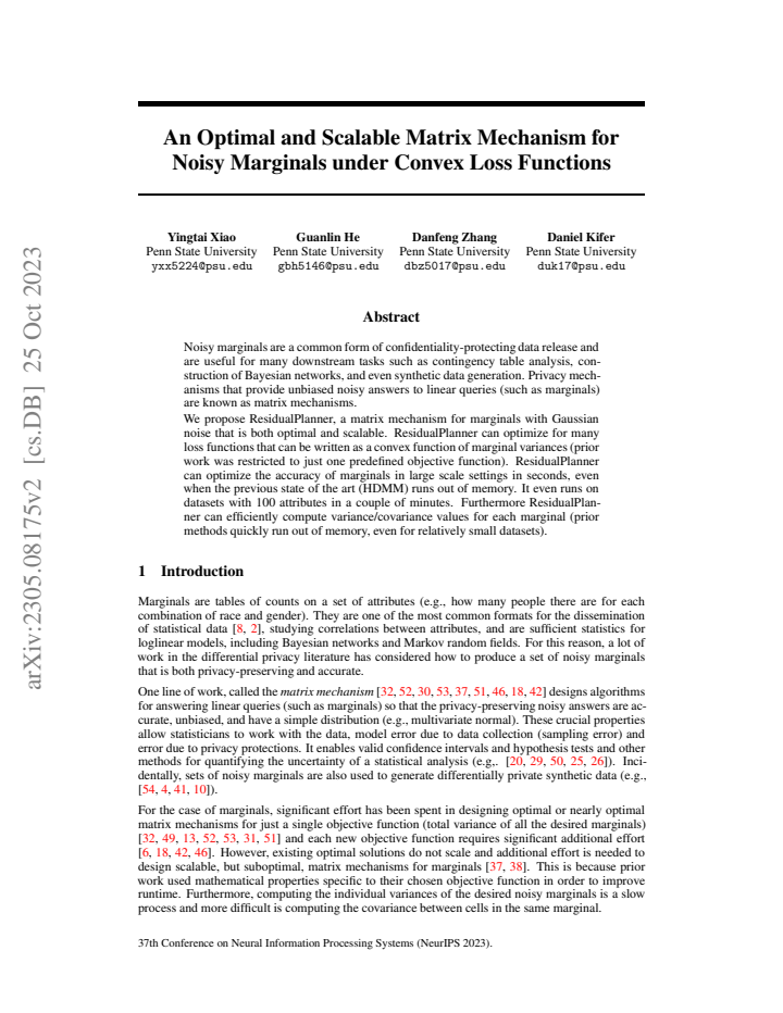 First page