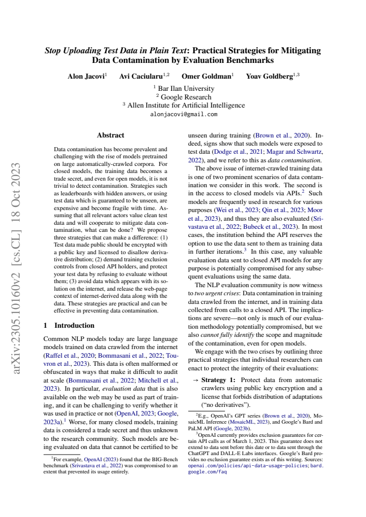 First page