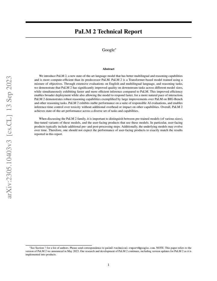 First page