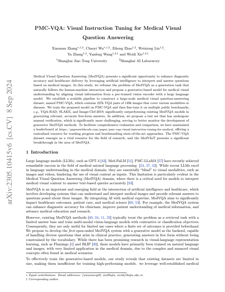 First page
