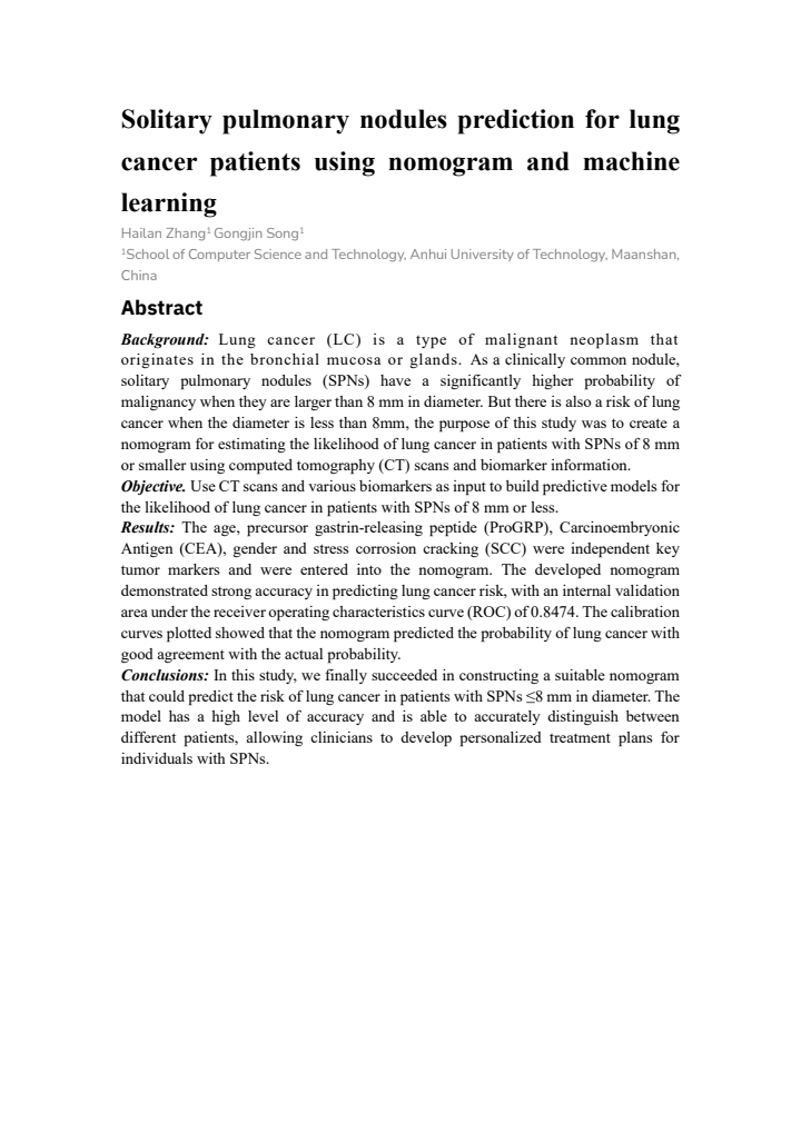 First page