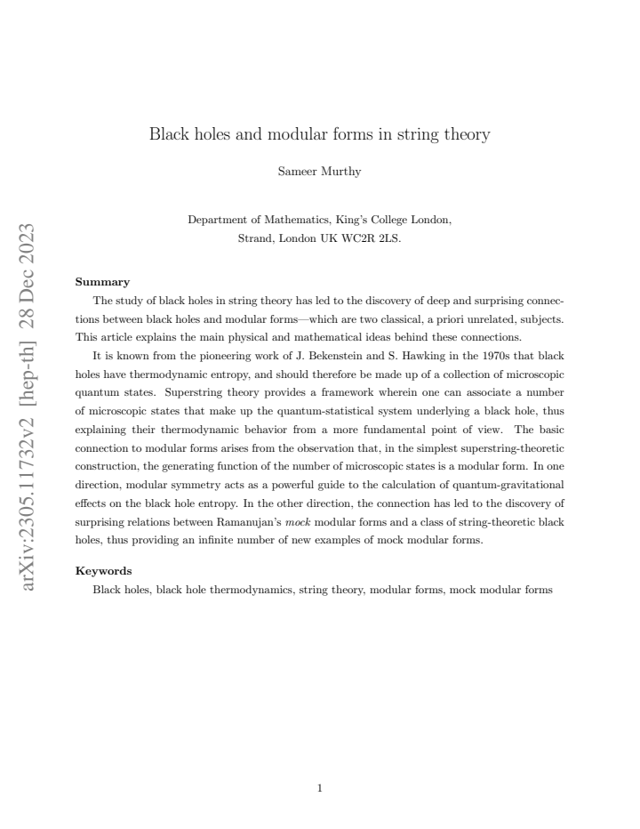 First page