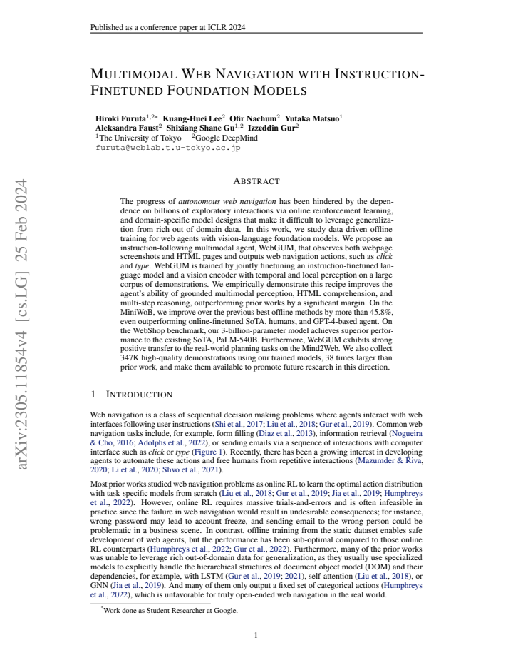 First page