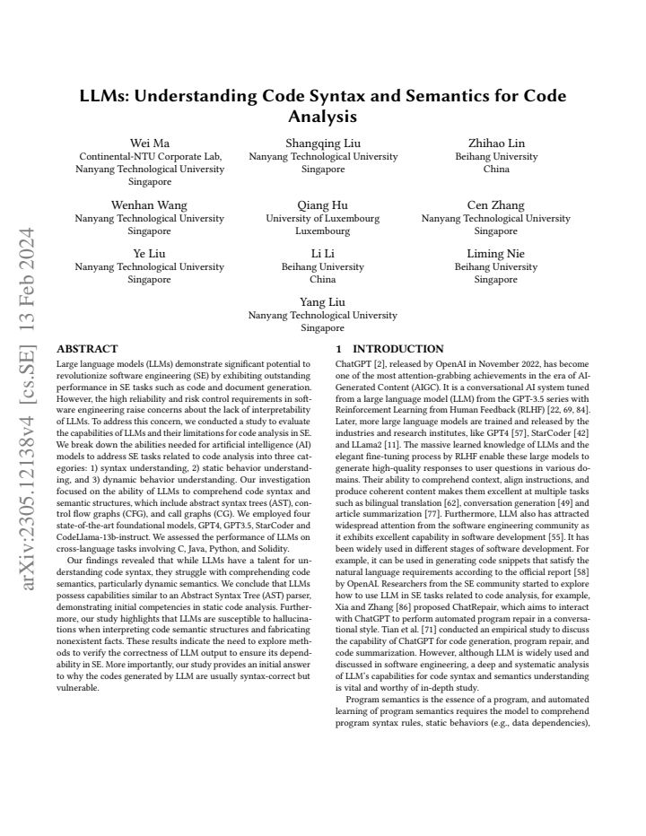 First page