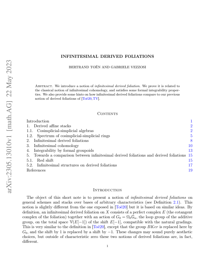 First page